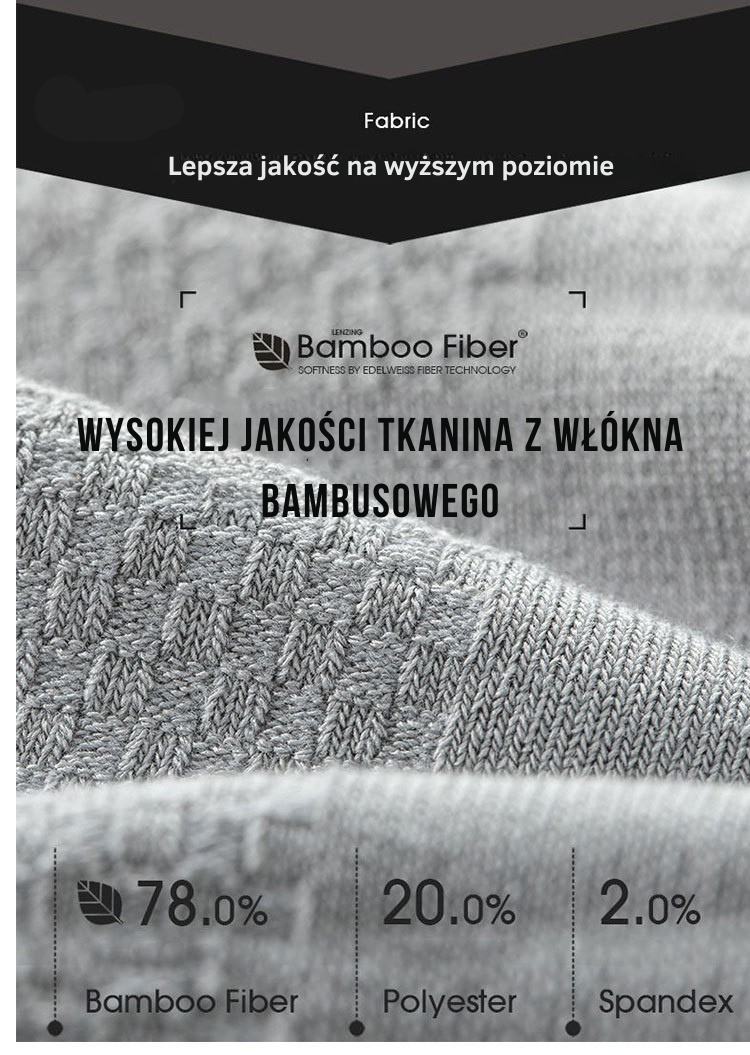 Skarpetki bambusowe antybakteryjne ANTYCAPY