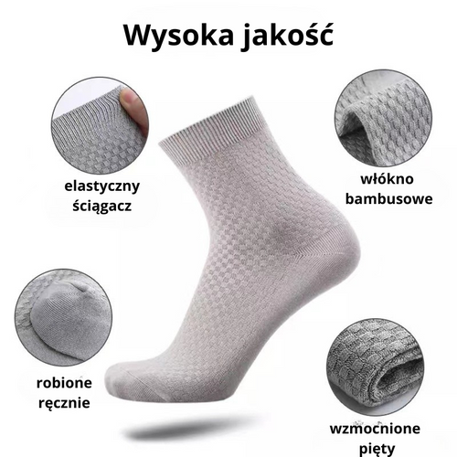 Skarpetki bambusowe antybakteryjne ANTYCAPY